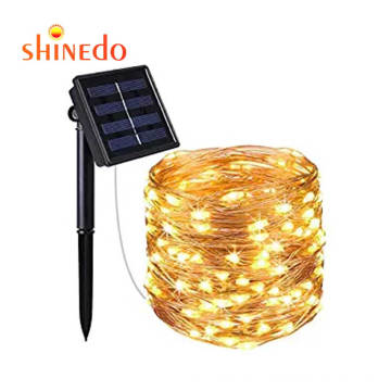 Holiday Outdoor Garden Party Christmas Lights Led String Solar Powered Party Decorations